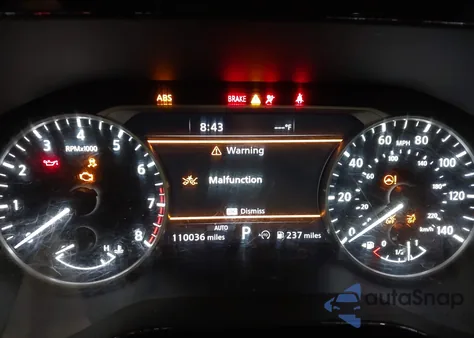 2022 Nissan Pathfinder Sl 4Wd z USA, uszkodzony, nr VIN 5N1DR3CC3NC263731